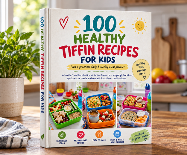 100 Healthy Tiffin Recipes for Kids digital recipe book